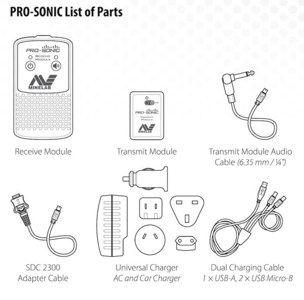 Minelab PRO-SONIC Universal Wireless Audio System